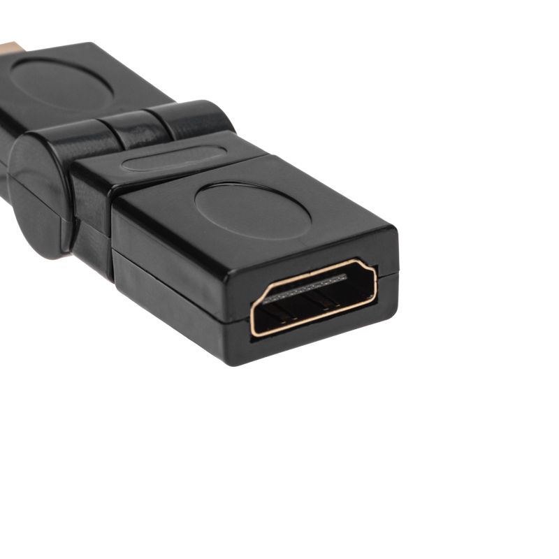 Переходник штекер HDMI - гнездо HDMI, поворотный REXANT - Фото 5