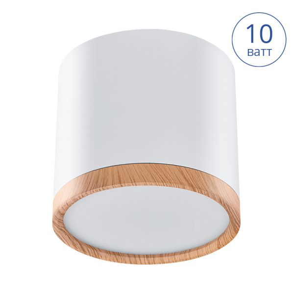 Светильник светодиодный накладной 10Вт 750Лм 4000К WOLTA