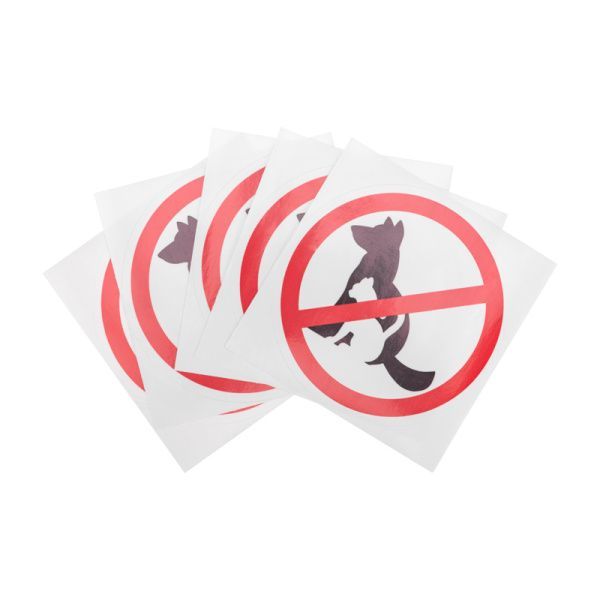 Наклейка запрещающий знак "С животными вход запрещен" 150*150 мм Rexant - Фото 2