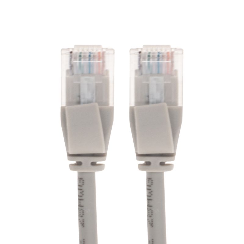 Патч-корд U/UTP, CAT 6A (10G), RJ45-RJ45, 28AWG, LSZH, серый, 3м REXANT - Фото 2