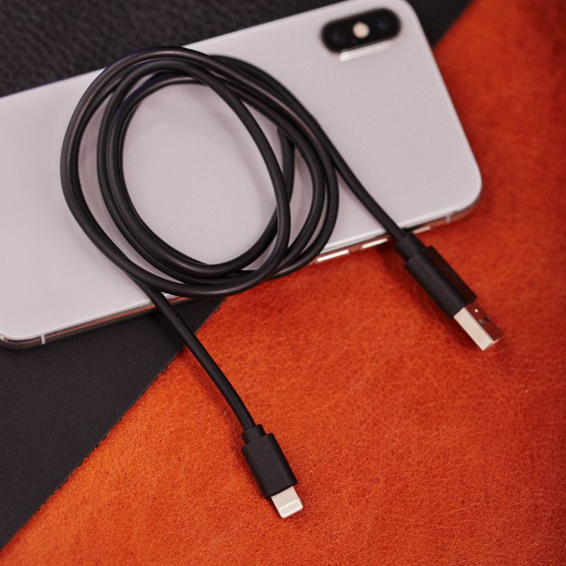 Кабель USB-A – Lightning для Apple, 1А, 1м, ПВХ, черный REXANT - Фото 2