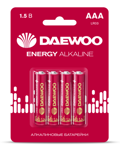 LR03 Energy Alkaline BL-4 DAEWOO