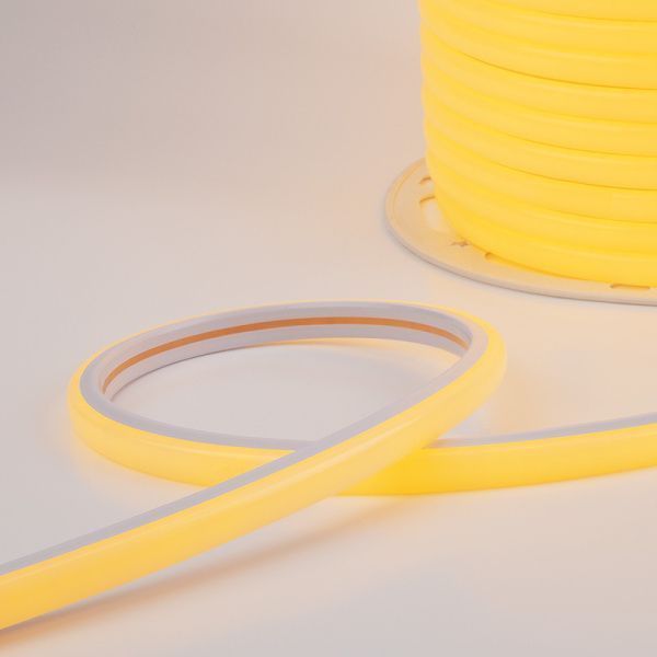 Гибкий неон LED SMD, форма – D, 16х16 мм, желтый, 144 LED/м, бухта 50 м - Фото 2