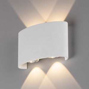 Светильник светодиодный уличный настенный Twinky double белый 1555 TECHNO LED Elektrostandard a038419