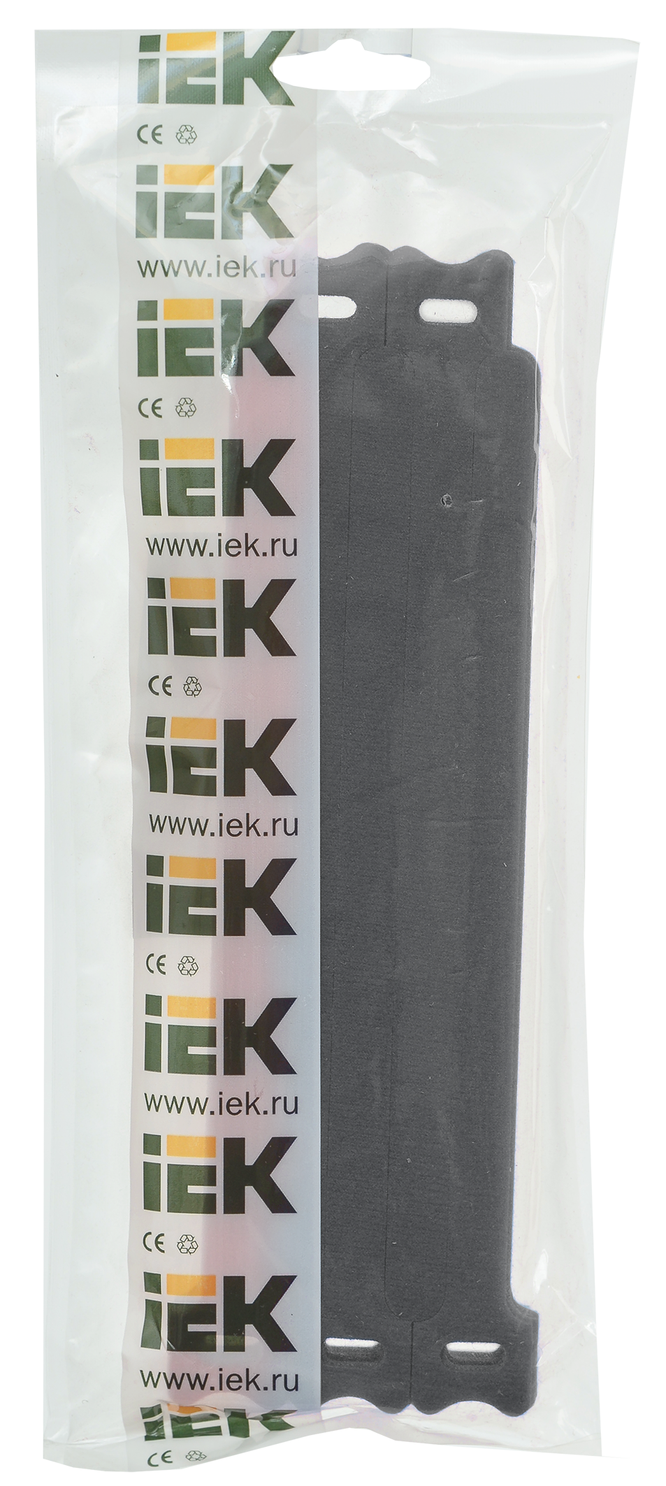 Хомут-липучка ХКл 14х210мм черный (100шт) IEK - Фото 2