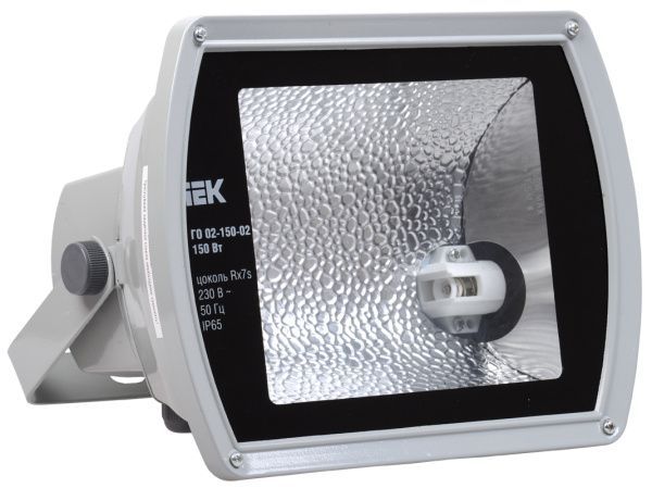 Прожектор металлогалогенный ГО02-150-02 асимметричный 150Вт Rx7s IP65 серый IEK
