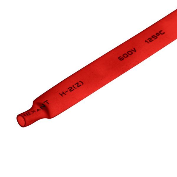 Трубка термоусаживаемая ТУТ нг 8,0/4,0мм, красная, упаковка 50 шт. по 1м REXANT