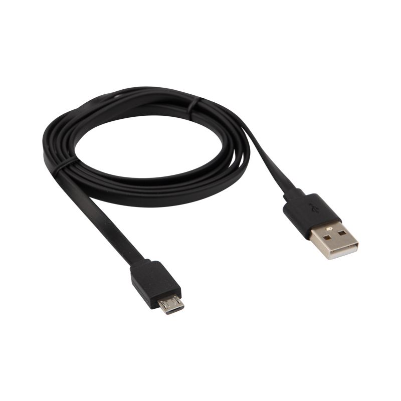 Кабель USB-A – micro USB, 2,4А, 1м, ПВХ, черный REXANT - Фото 3