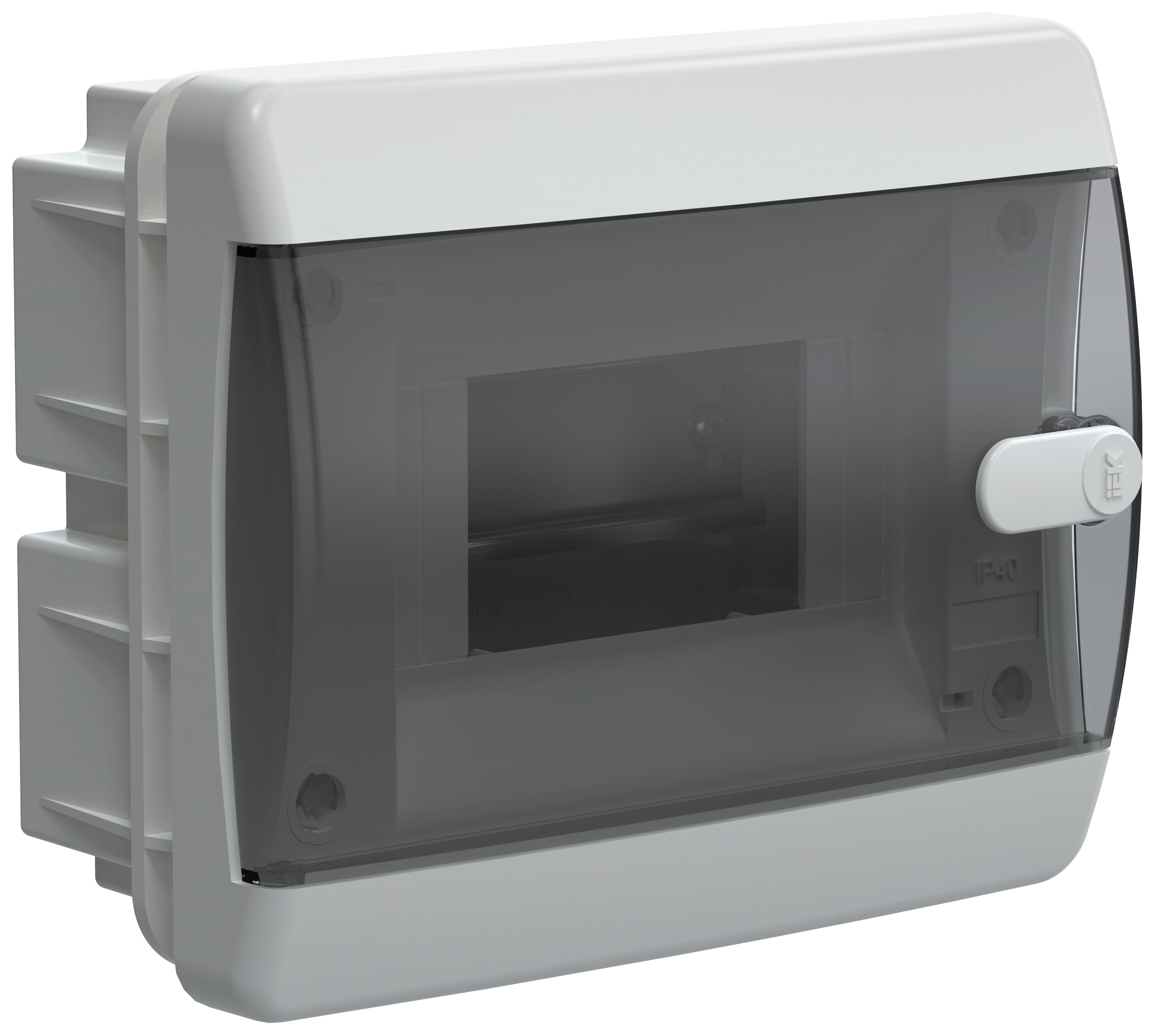 UNION Compact Корпус пластиковый ЩРВ-П-6 IP41 черная прозрачная дверь IEK