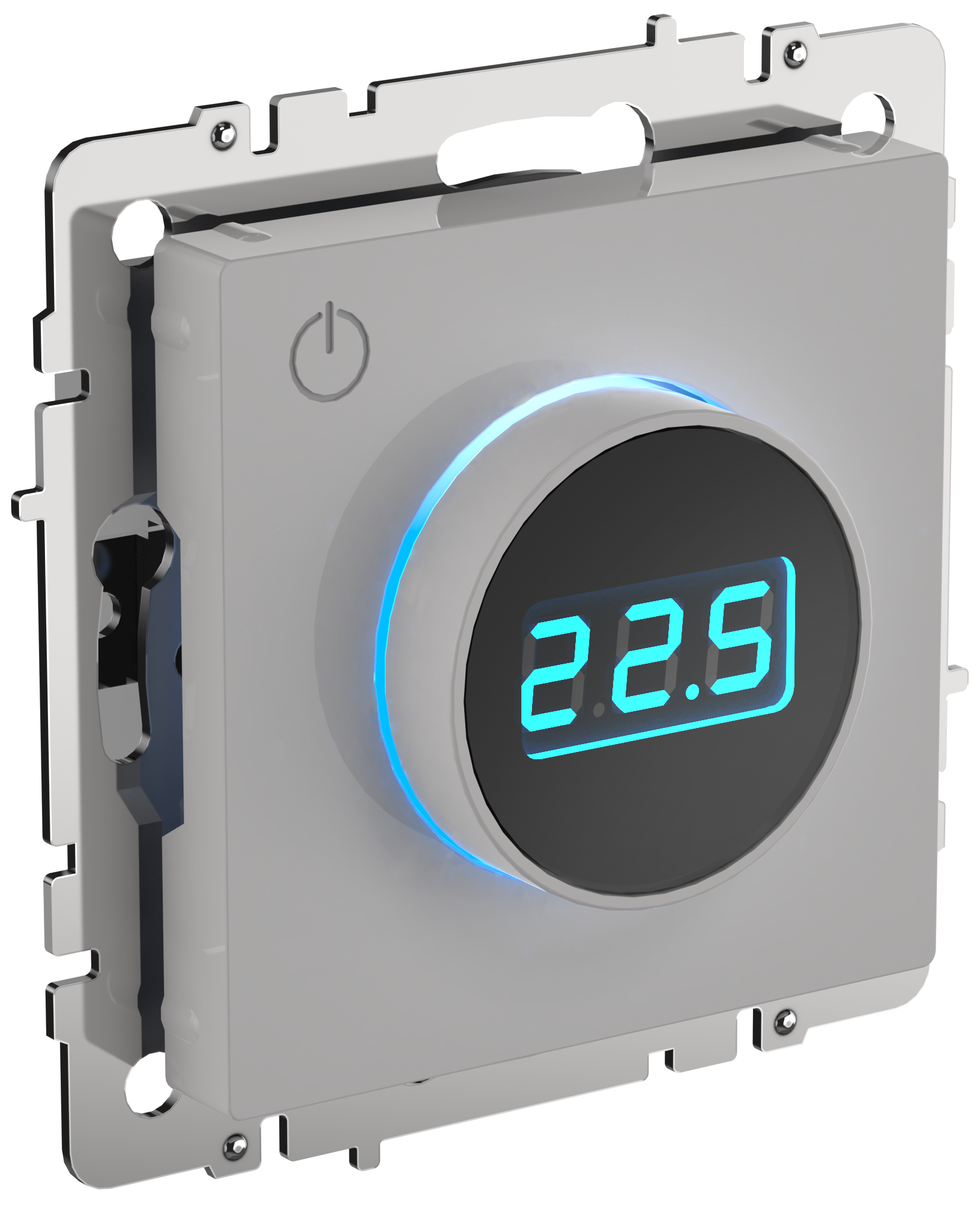 BRITE Термостат электронный с индикацией ТС10-1-БрБ белый IEK 