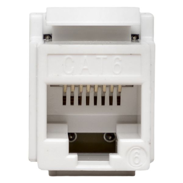 Модуль Keystone TERACOM PRO Cat.6 RJ-45 неэкран. 110 IDC 180 град. белый - Фото 3