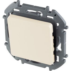 INSPIRIA Переключатель 1-клавишный схема 6 10АХ безвинтовые зажимы слоновая кость 