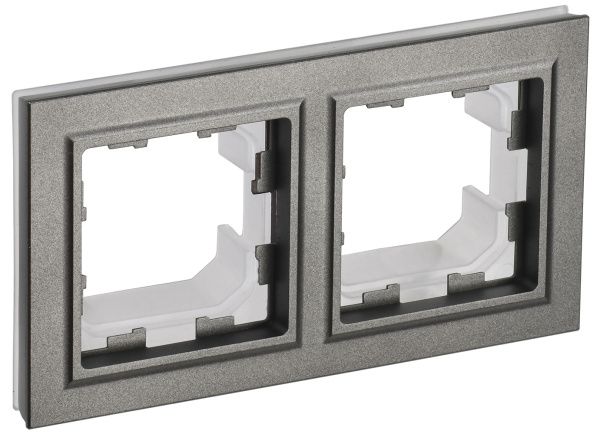 BRITE Рамка 2-местная IP44 РУ-2-БрШ-44 шампань IEK BR-M22-44-K37