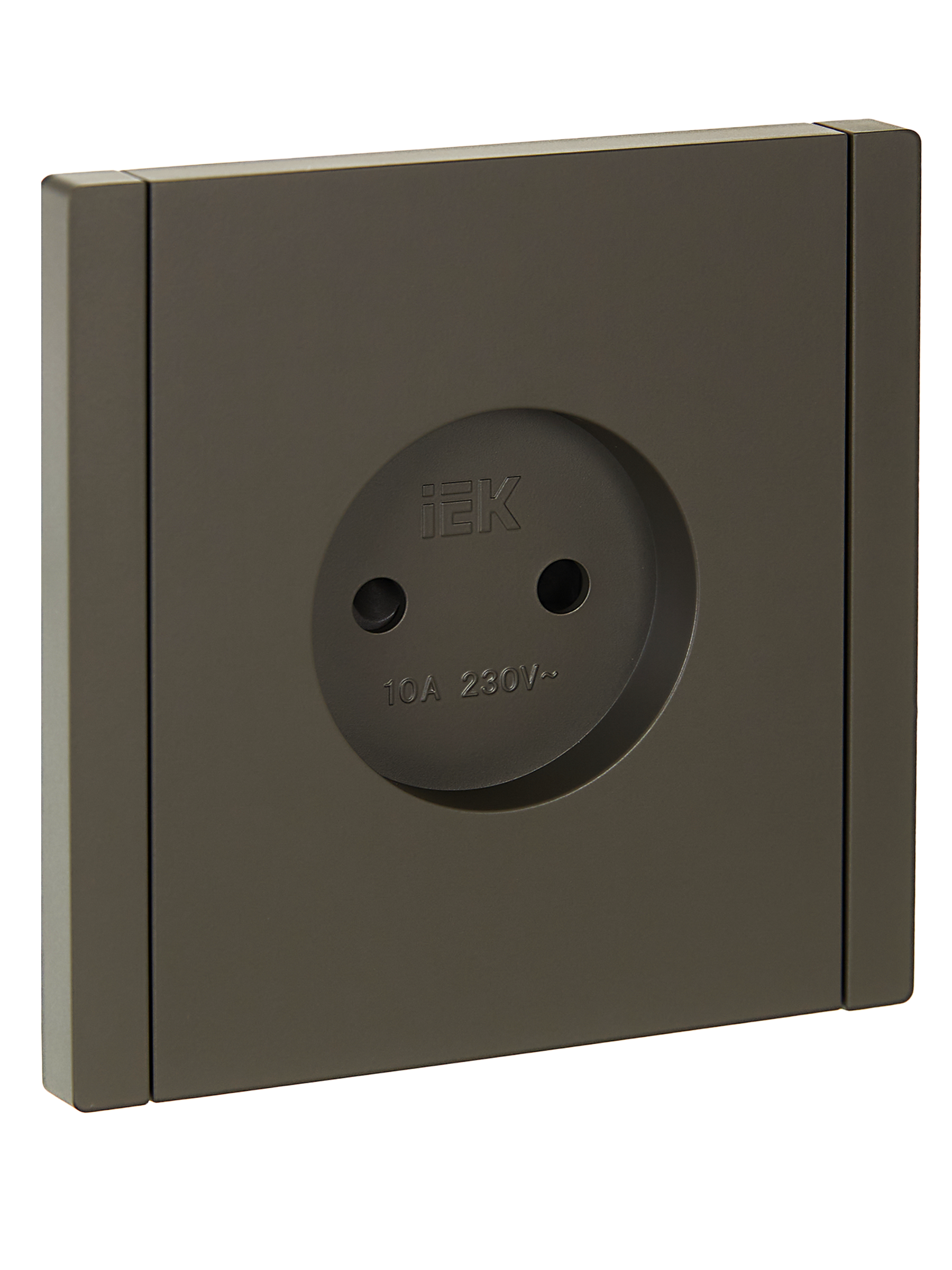 FORTE&PIANO Розетка 1-местная без заземления с защитными шторками винтовое крепление 10А FP317 серый IEK FP-R13-10-K03