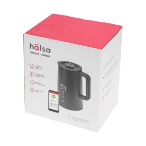 Умный Wi-Fi чайник пластиковый, черный HALSA - Фото 3