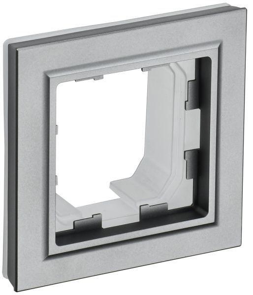 BRITE Рамка 1-местная IP44 РУ-1-БрС-44 сталь IEK BR-M12-44-K46