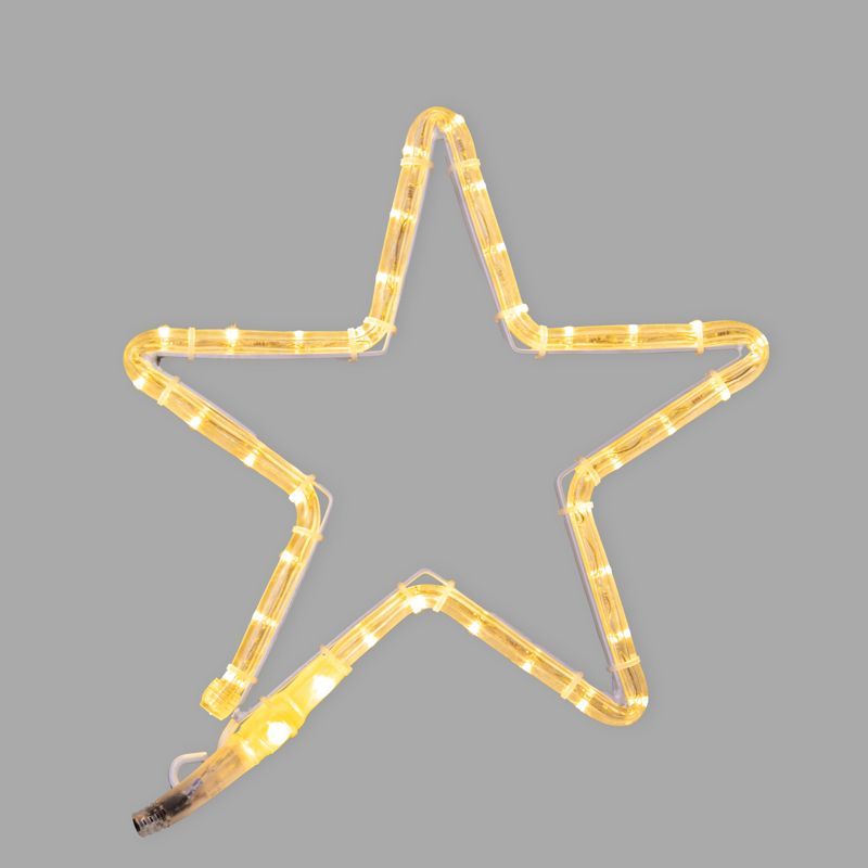 Фигура Звездочка цвет ТЕПЛЫЙ БЕЛЫЙ, размер 30x28 см NEON-NIGHT 501-211