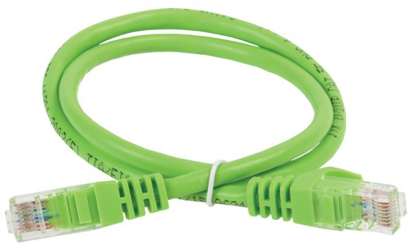 ITK Коммутационный шнур (патч-корд) кат.5E UTP 1,5м зеленый