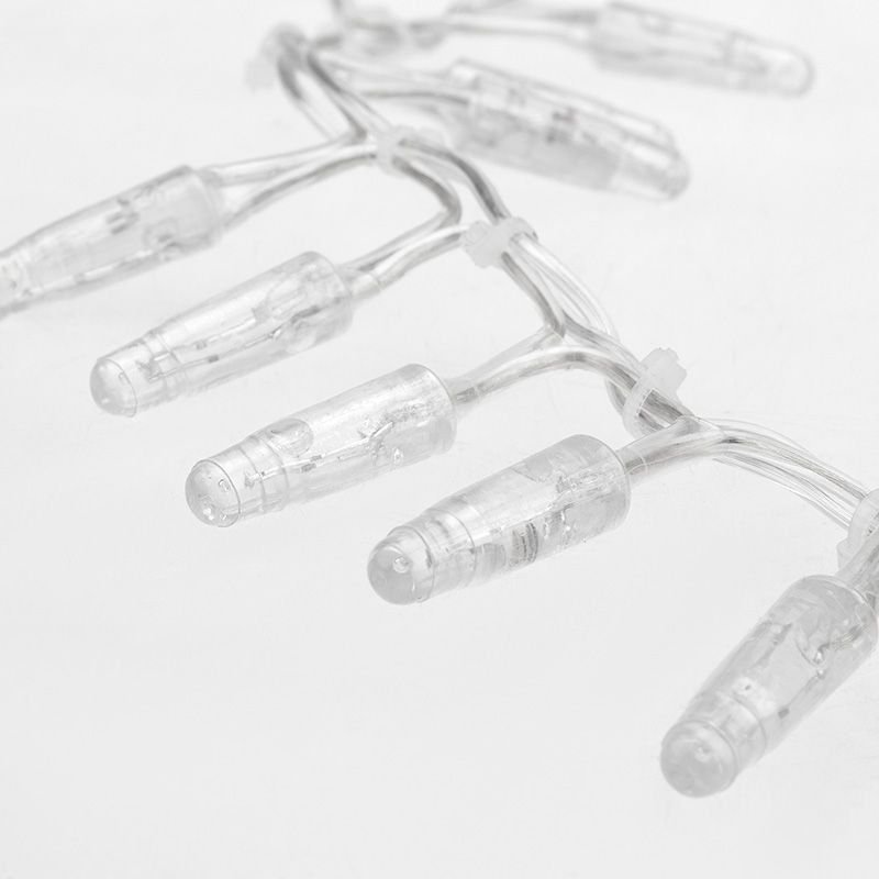 Гирлянда светодиодная Кластер 10м 400 LED ТЕПЛЫЙ БЕЛЫЙ прозрачный ПВХ IP65 постоянное свечение 230В нужен блок 303-500-1 NEON-NIGHT - Фото 3