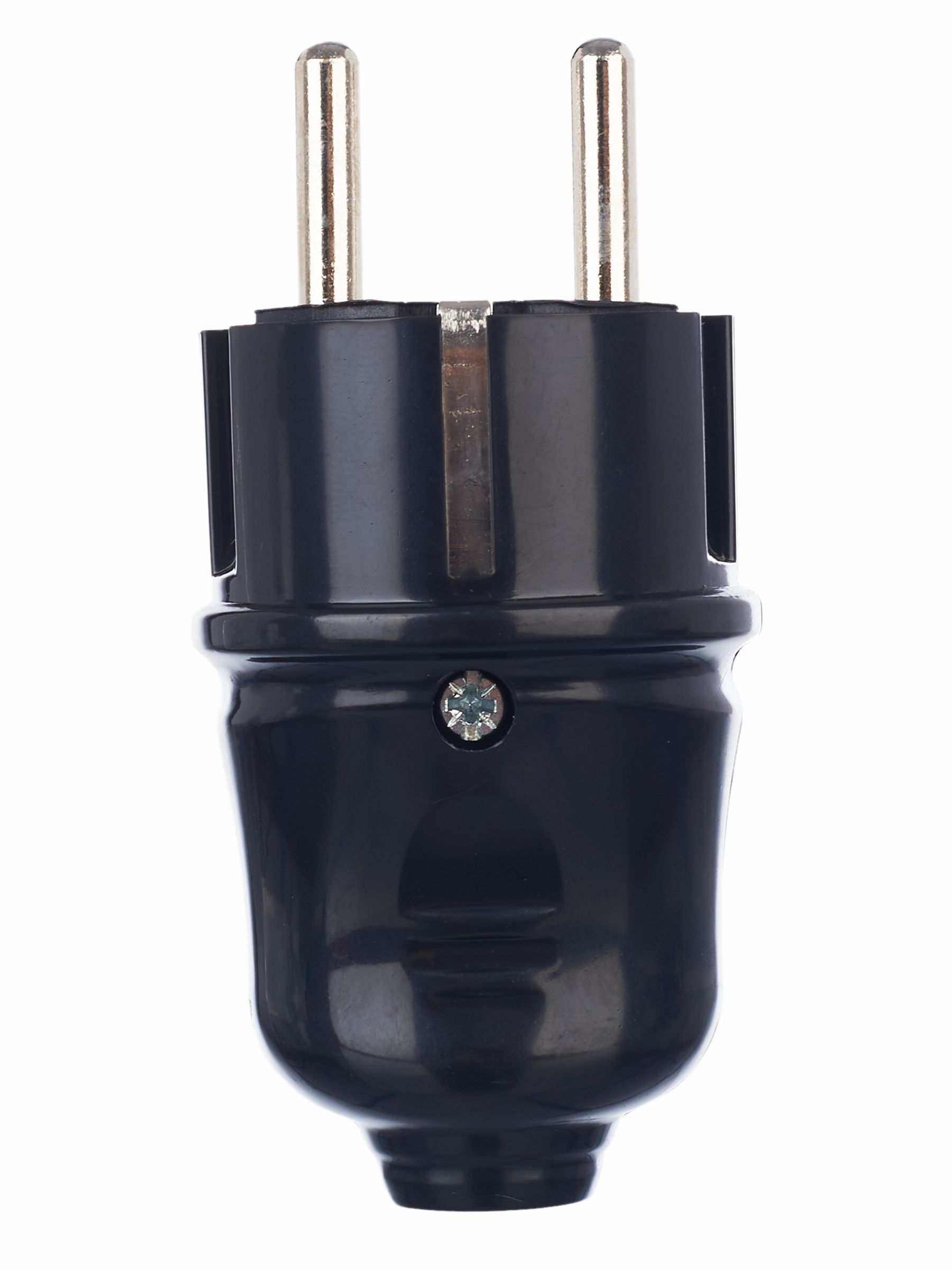 Вилка разборная прямая ВПп10-02-Ст с заземляющим контактом 16А черная IEK - Фото 5