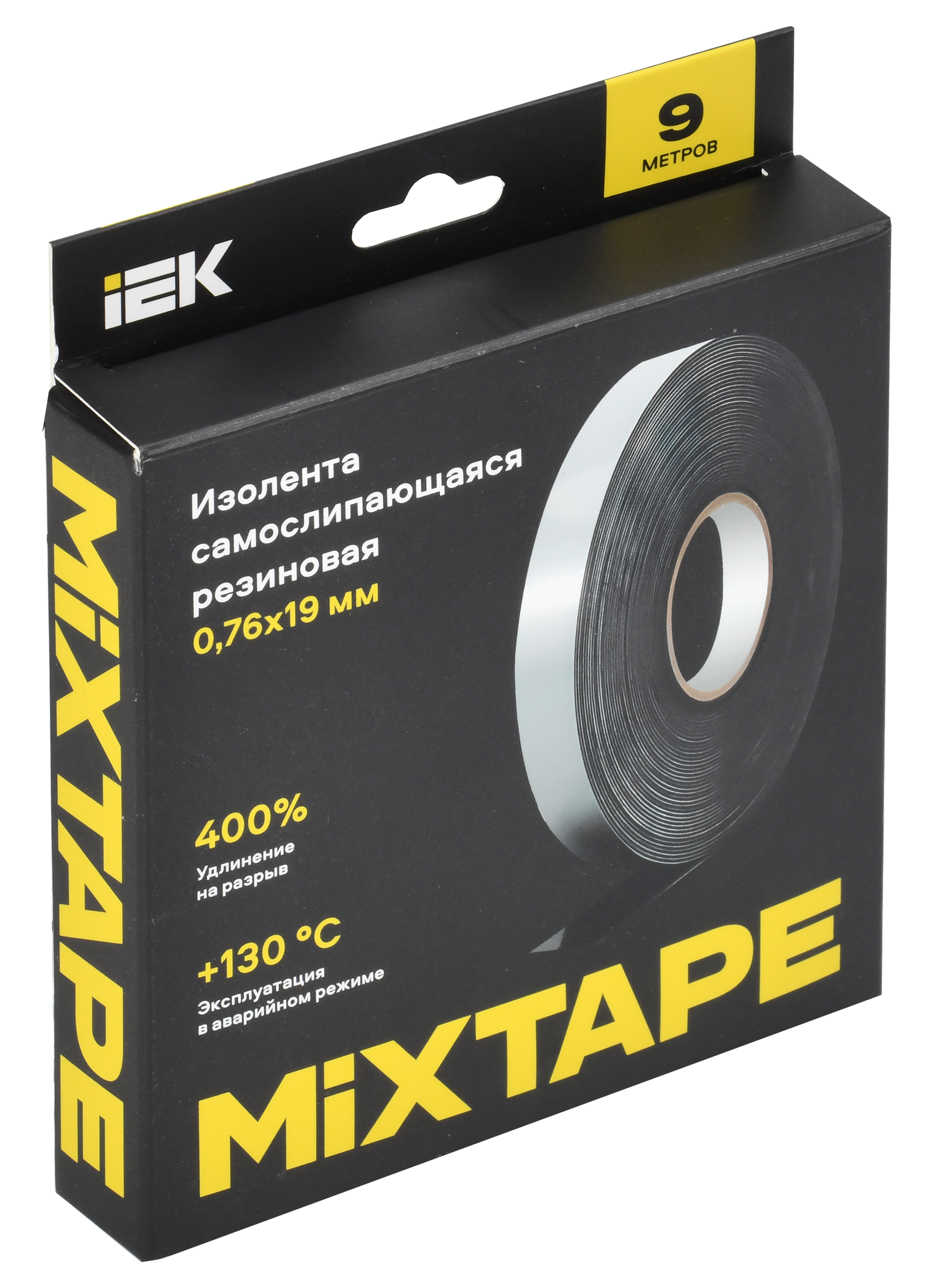 MIXTAPE PRO Изолента самослипающаяся резиновая с подложкой 0,76х19мм 9м 23 IEK - Фото 2