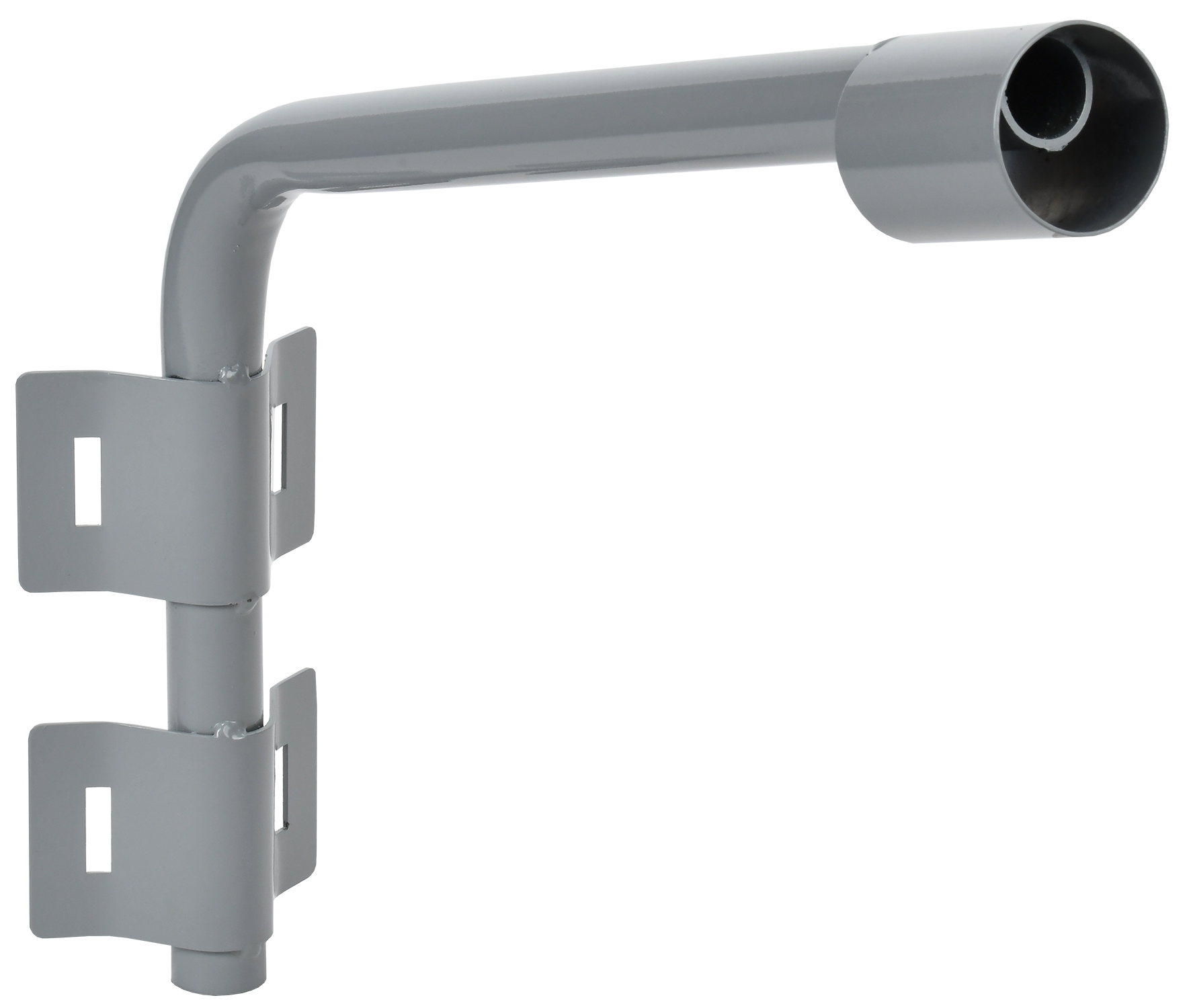 LIGHTING Кронштейн КР-2 D=60мм L=500мм под монтажную ленту 2 хомута серый IEK LT-DKU0D-CR-60-50-22-K03