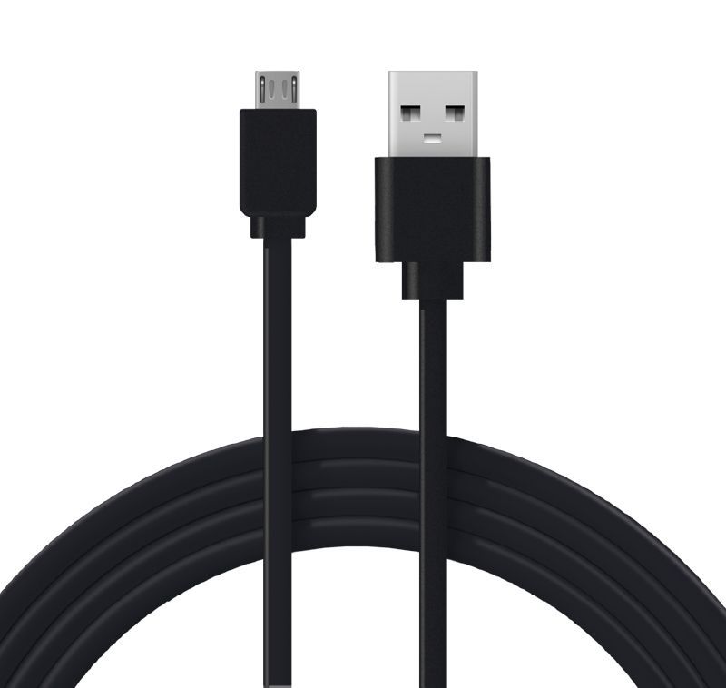 Кабель USB-A – micro USB, 2,4А, 1м, ПВХ, черный REXANT