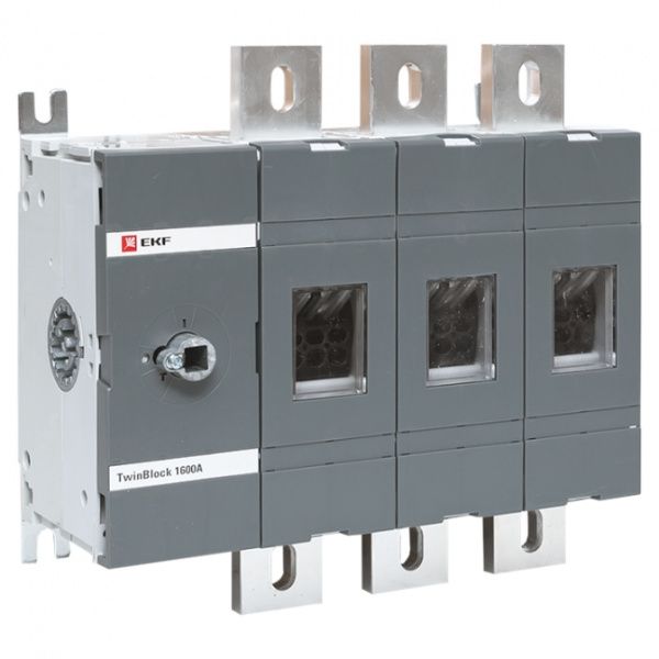 Рубильник 1600A 3P без рукоятки управления TwinBlock EKF