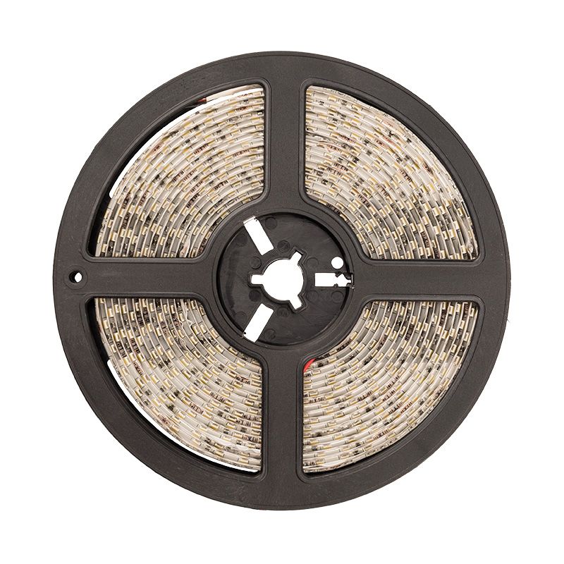 LED лента 5м 24 В, 8 мм, IP65, SMD 2835, 120 LED/m, цвет свечения теплый белый (3000 К) LAMPER - Фото 3