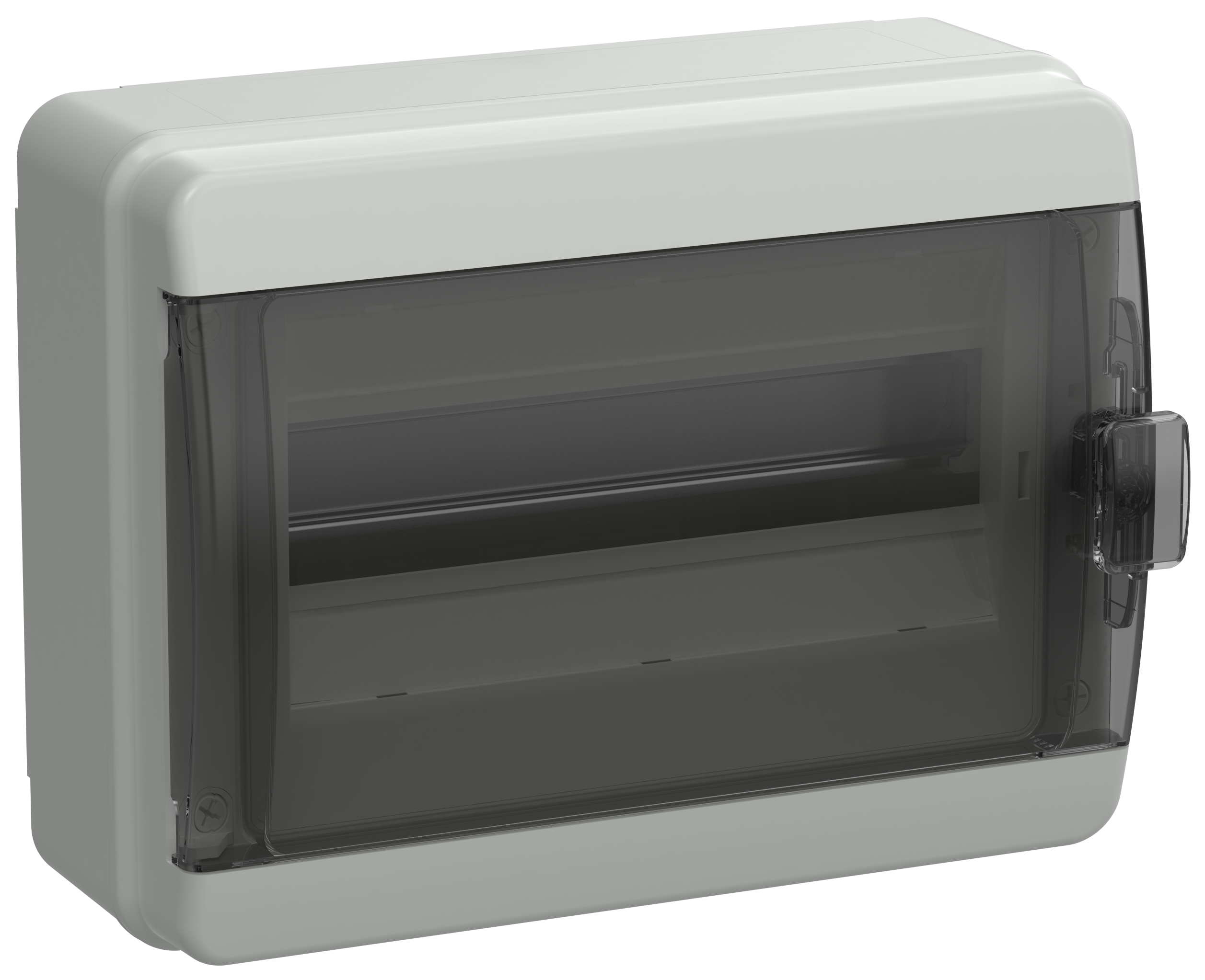 TEKFOR Корпус пластиковый КМПн-12 IP65 черная прозрачная дверь IEK TF5-KP72-N-12-65-K03-K02