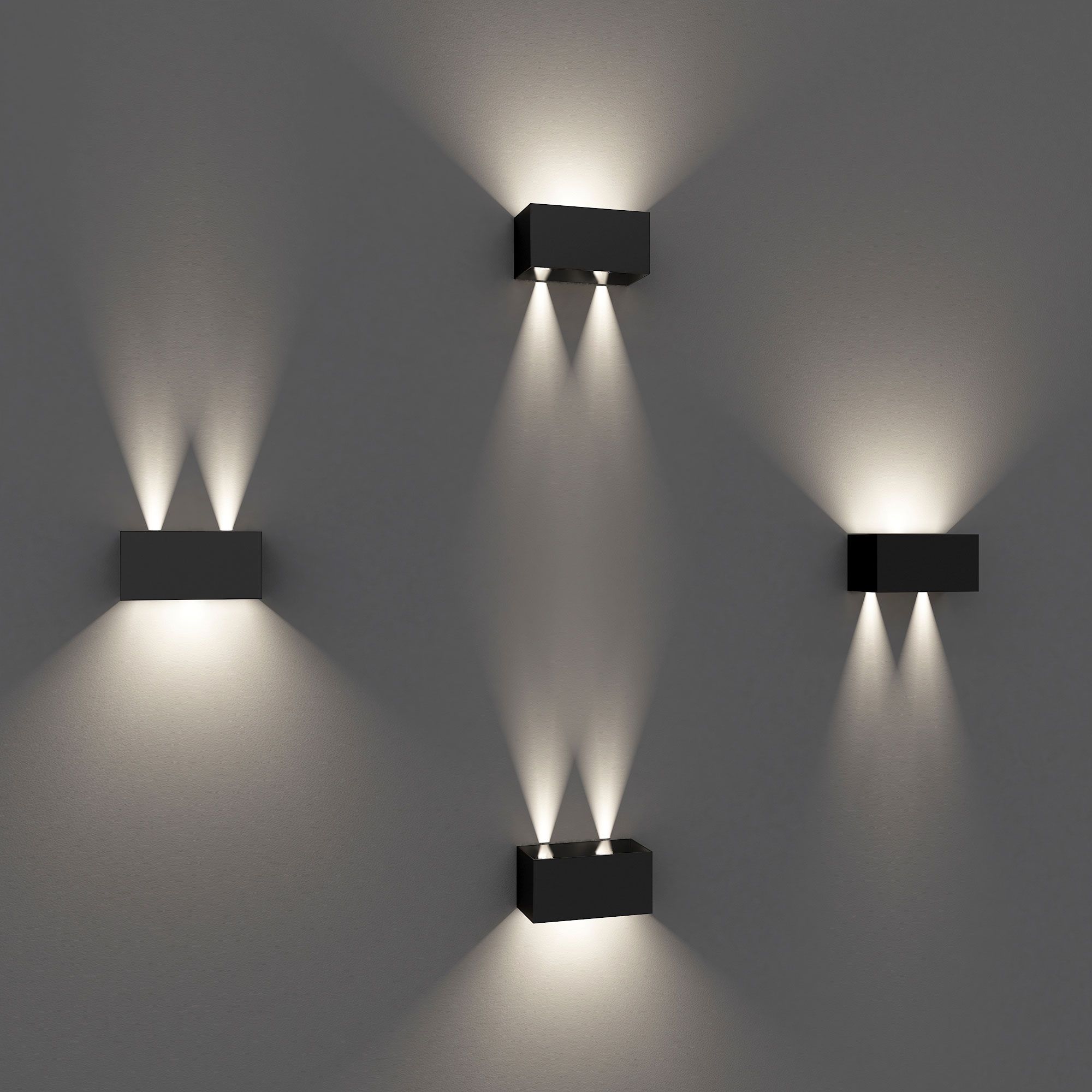 Светильник светодиодный уличный настенный WINNER DOUBLE LED IP54 35137/W черный Elektrostandard - Фото 3