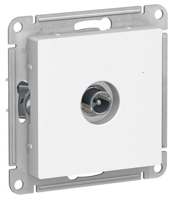 Розетка телевизионная проходная TV AtlasDesign 4дБ механизм лотос SE ATN001392