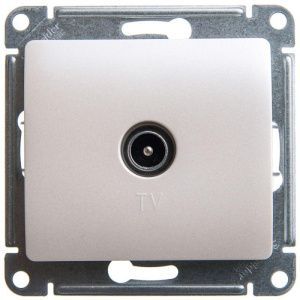 Розетка телевизионная TV Glossa коннектор механизм перламутр SE GSL000693 466244