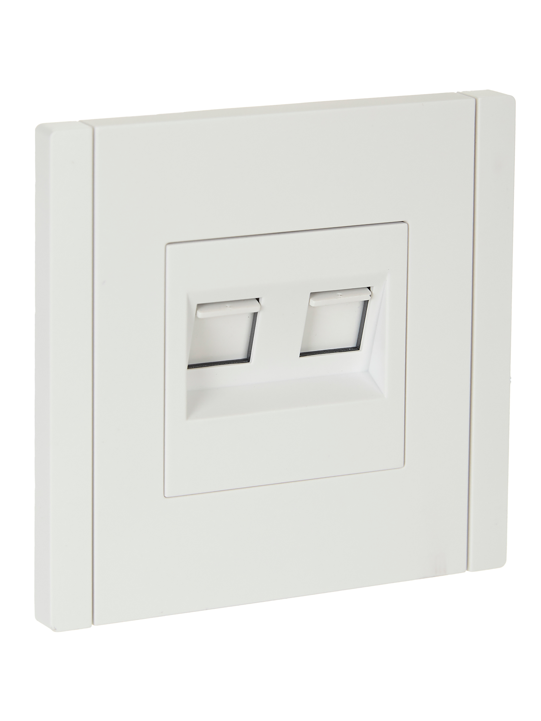 FORTE&PIANO Розетка компьютерная двойная RJ45 кат.5E FP233 белый IEK FP-K20-1-K01