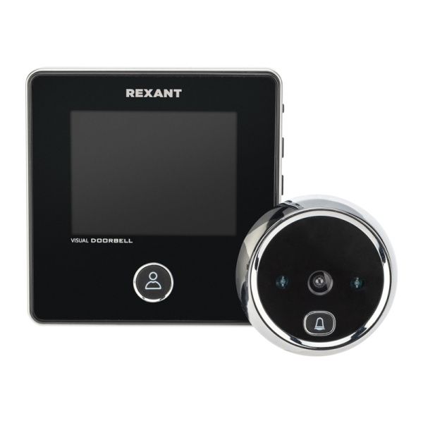 Видеоглазок дверной REXANT (DV-113) с цветным LCD-дисплеем 2.8" с функцией звонка и записи фото, встроенный аккумулятор - Фото 9