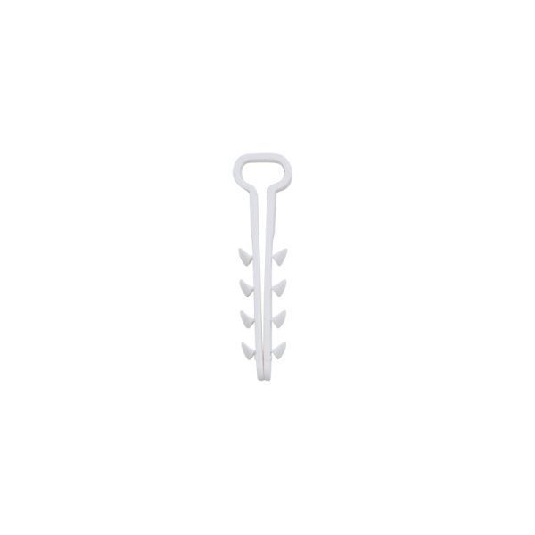 Дюбель-хомут нейлоновый прямоугольный 5-8 мм, белый (100 шт/уп) REXANT - Фото 3