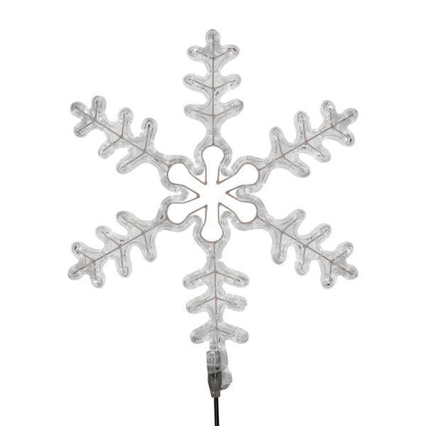 Фигура Большая Снежинка цвет ТЕПЛЫЙ БЕЛЫЙ, размер 95x95 см NEON-NIGHT - Фото 3