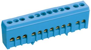 Шина N "ноль" в корпусном изоляторе на DIN-рейку ШНИ-6х9-10-К-С IEK YNN10-69-10KD-K07