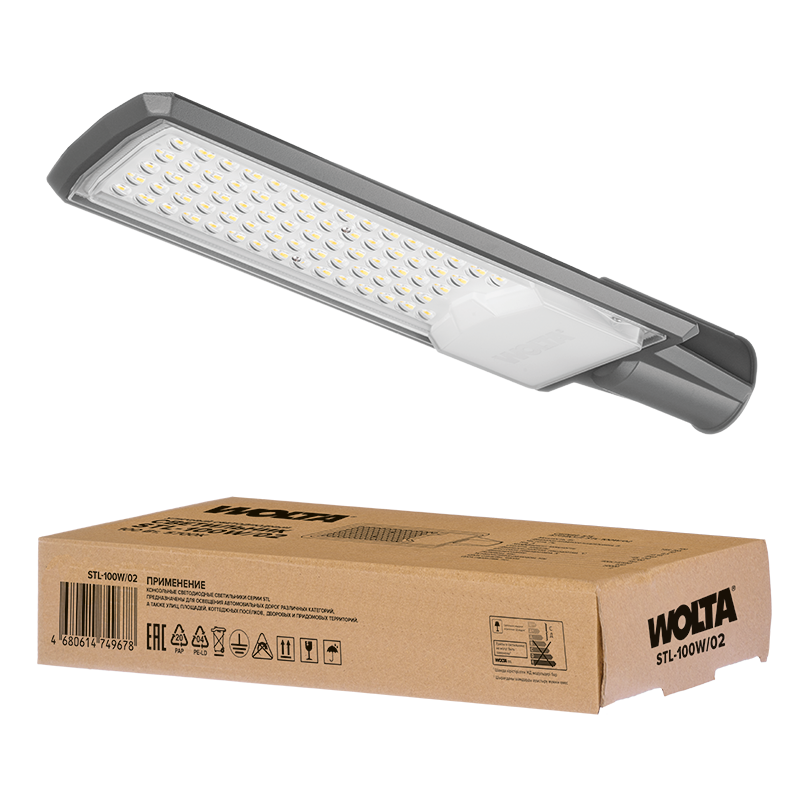 Уличный светильник WOLTA STL-100W/02 100Вт 5700К IP65 10000лм STL-100W/02