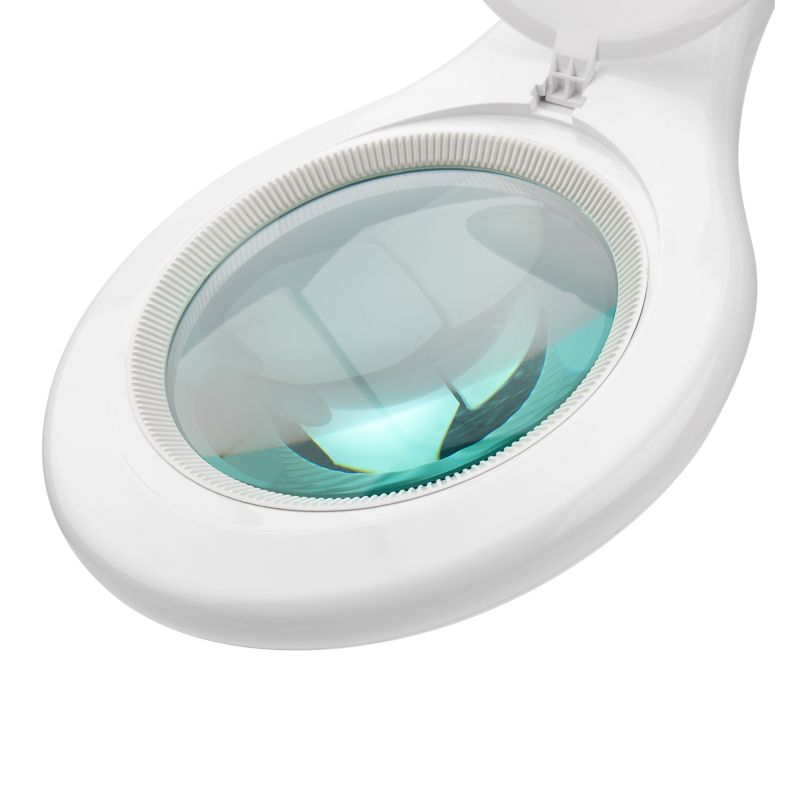 Лупа на струбцине круглая 5D с подсветкой 56 SMD LED, ø127мм, белая REXANT - Фото 4