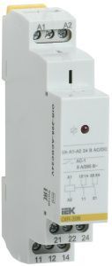 Реле промежуточное модульное OIR 2 контакта 8А 24В AC/DC IEK OIR-208-ACDC24V