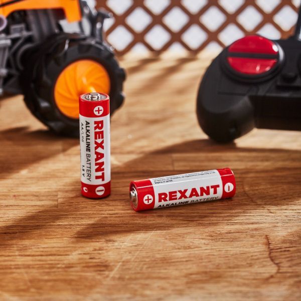Батарейка алкалиновая AA/LR6, 1,5В, 2 шт, блистер REXANT - Фото 2