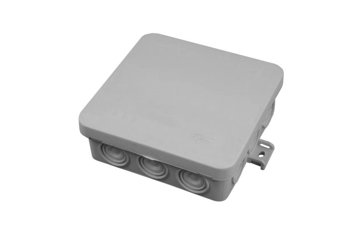 Коробка распаячная для о/п 100х100х35мм IP54 12 вводов сер. Ruvinil 67095 69599