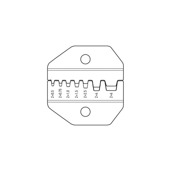 Кримпер для обжима двойных штыревых наконечников 2x(0.5-6.0) мм² (HT-5-26TW) REXANT - Фото 10
