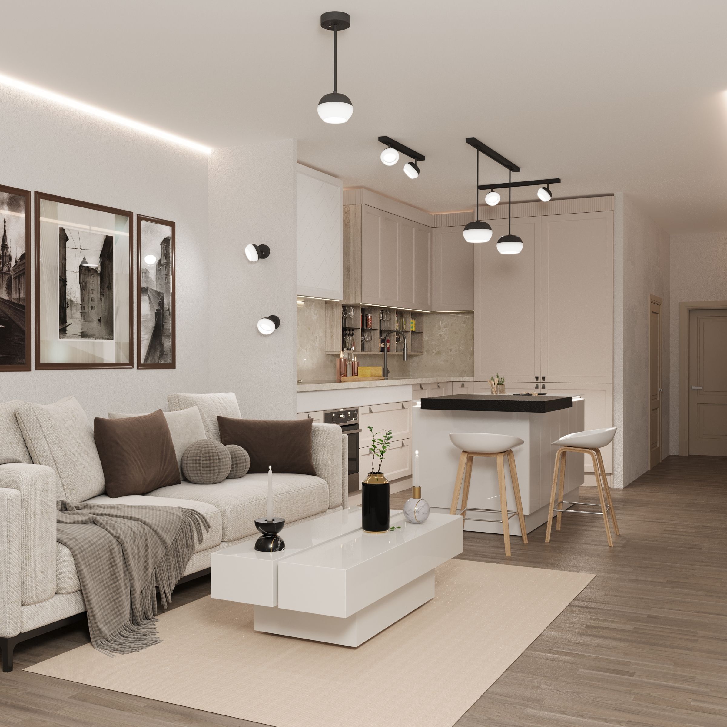 LIGHTING Светильник 4118 декоративный трековый поворотный под лампу GX53 черный IEK - Фото 4