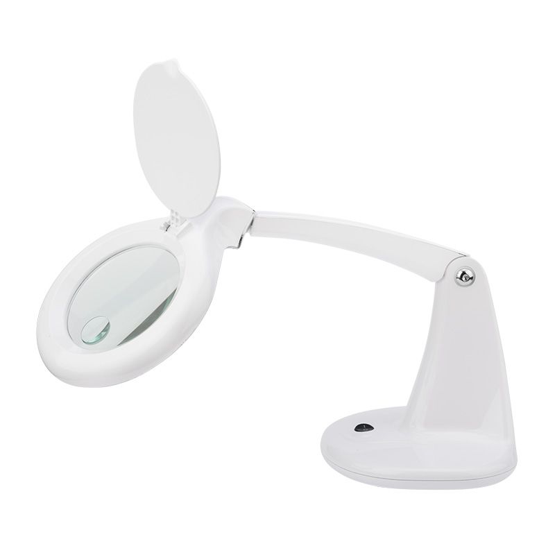 Лупа настольная 3D+12D с подсветкой 40 SMD LED, ø100мм, белая REXANT - Фото 5