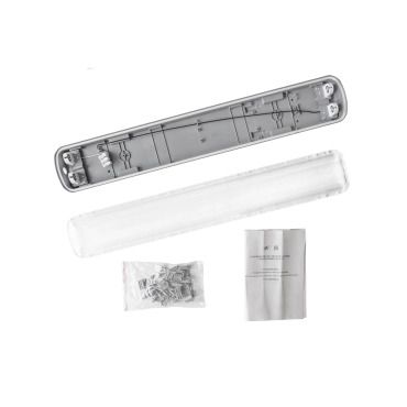 Светильник промышленный  ДСП 12-2х10-001 прозрачный для LED-ламп Т8 G13 _2x600  IP65 ДСП-12-2х10-001П