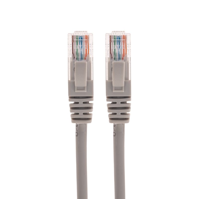 Патч-корд U/UTP CAT 5e, RJ45-RJ45, 26AWG, LSZH, серый, 1,5м REXANT - Фото 2