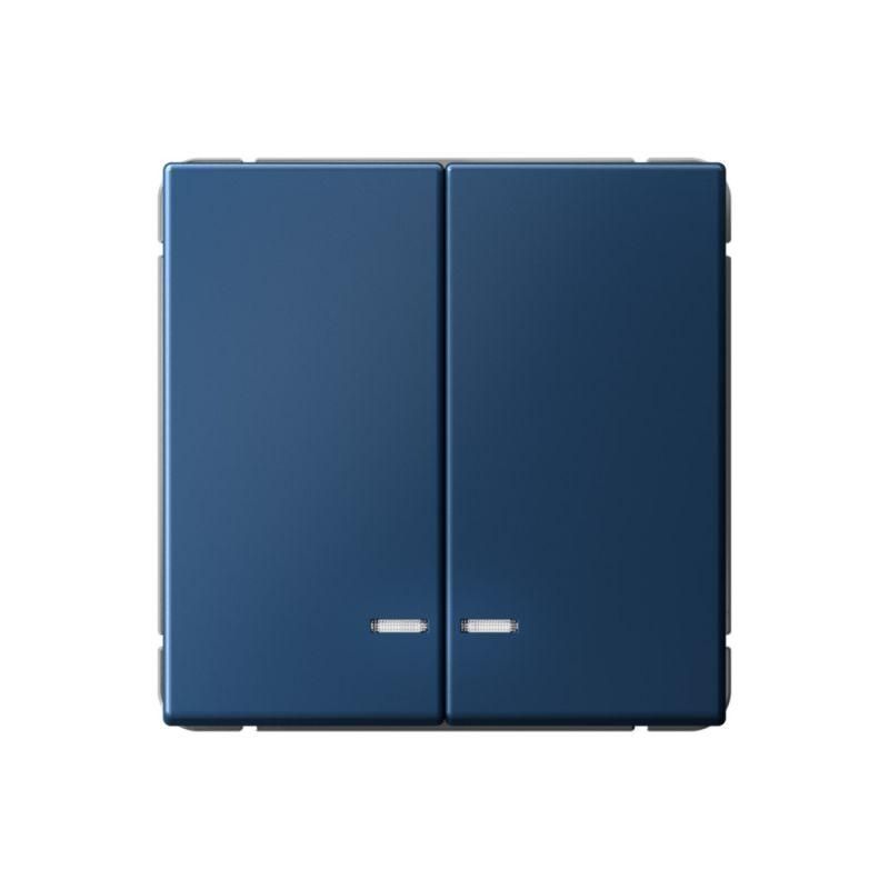 Выключатель 2-кл. ArtGallery (сх. 5а) 10AX с подсветкой механизм аквамарин SE GAL001153 1823064