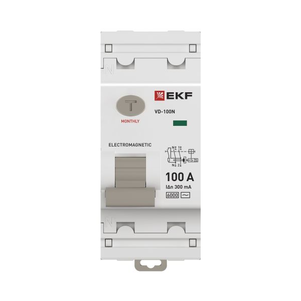 ВДТ ВД-100N 2P 100А 300мА AC эл-мех 6кА PROXIMA EKF - Фото 4